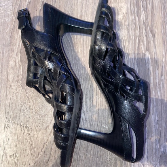 Strappy black Aerosoles Heels size 8.5 NWOT - Picture 5 of 9